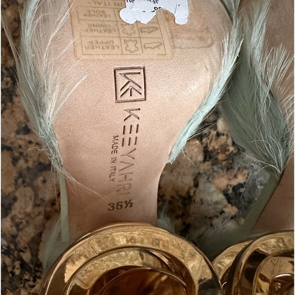 Keeyahri Jenine fairytale pointed toe d’Orsay pump mint green heels shoes - Picture 9 of 9